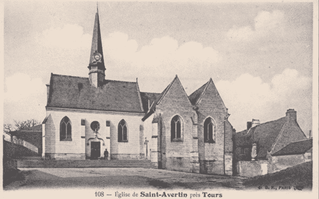 Carte postale Eglise de Saint-Avertin - Coll. P. MACHET