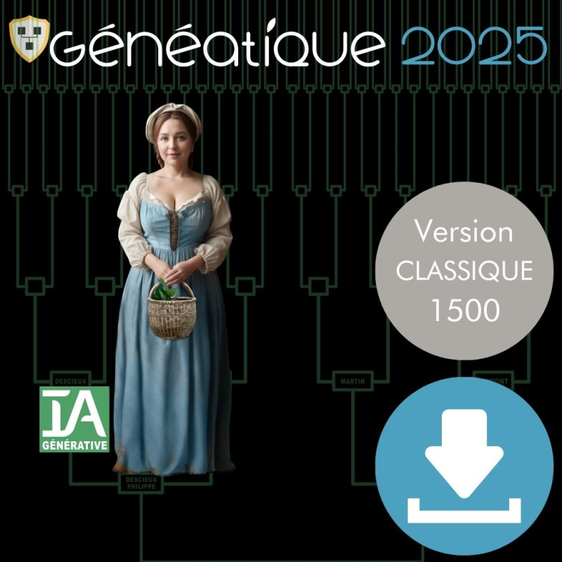 Boutique - Logiciel Généatique 2025
