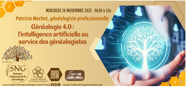 Conférences de la semaine nationale de généalogie du Québec