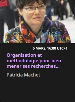Annonce conférence Patriica Machet au salon RootsTech 2026